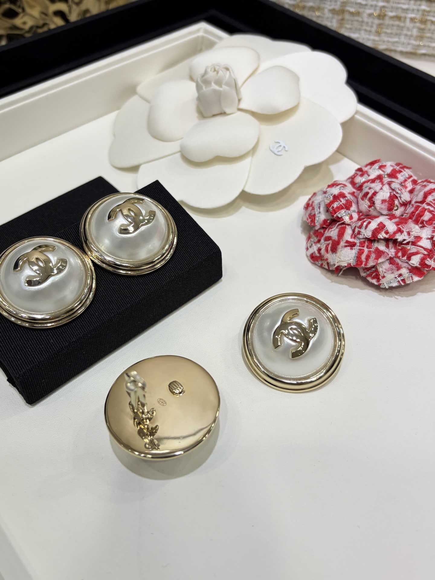Chanel Pearl Earrings