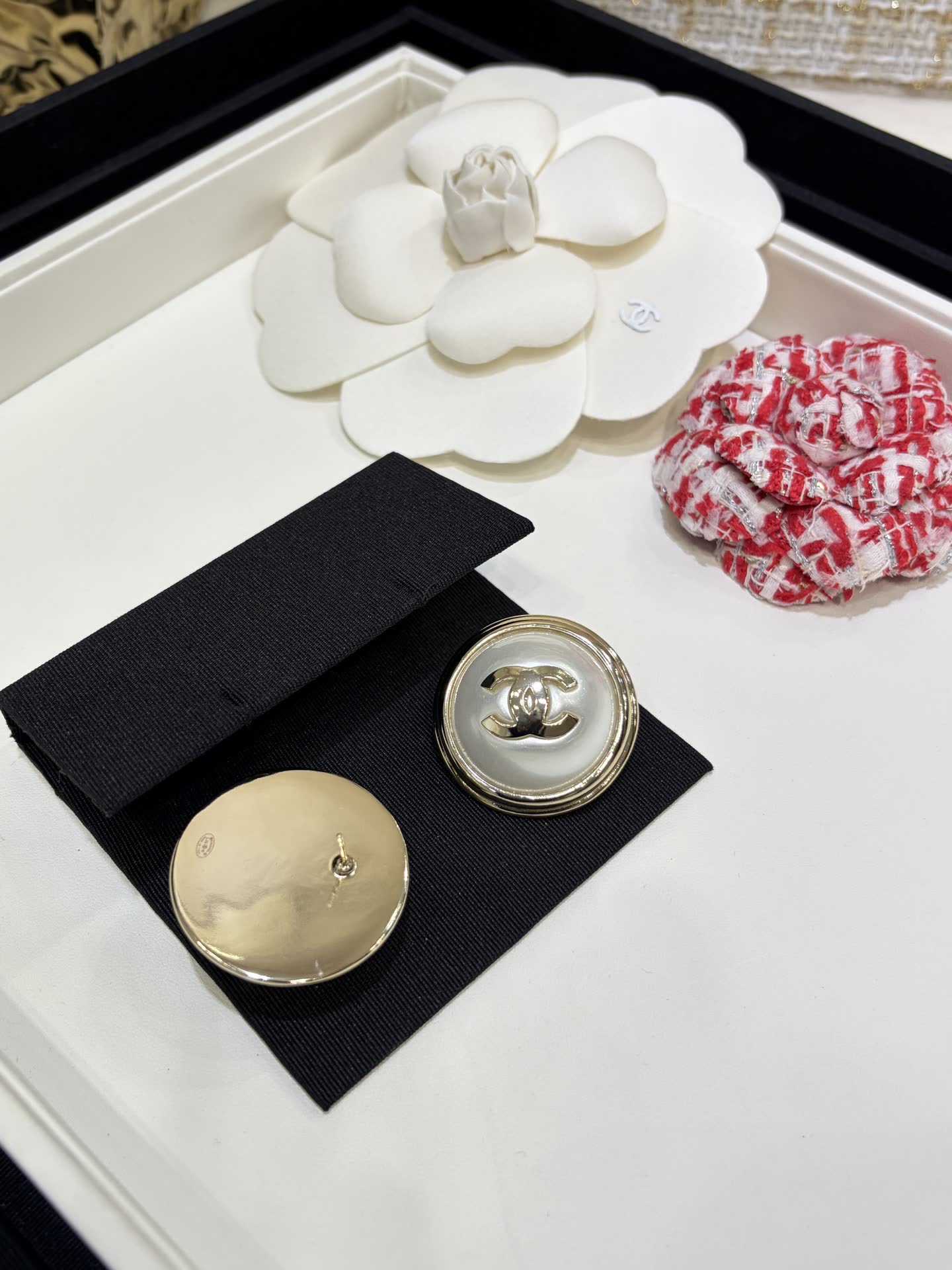 Chanel Pearl Earrings