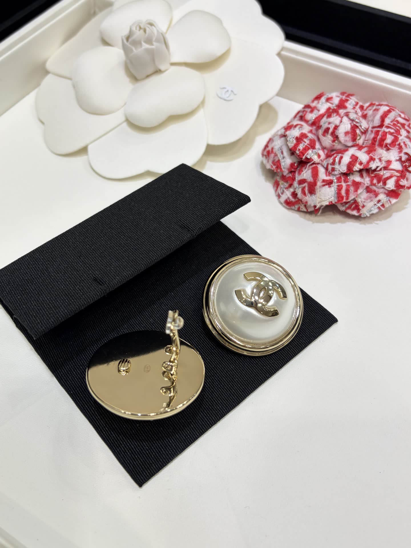 Chanel Pearl Earrings
