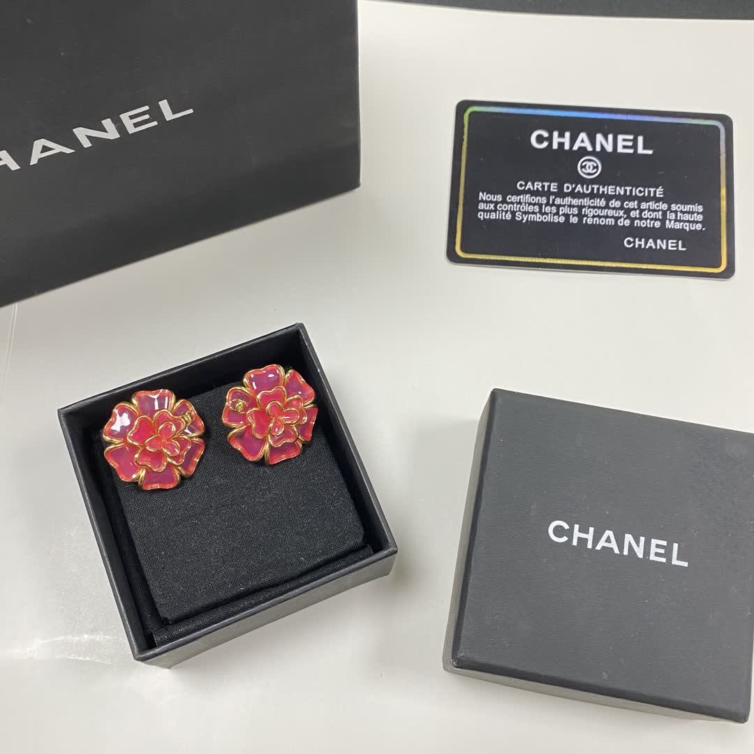 Chanel Floral Earrings