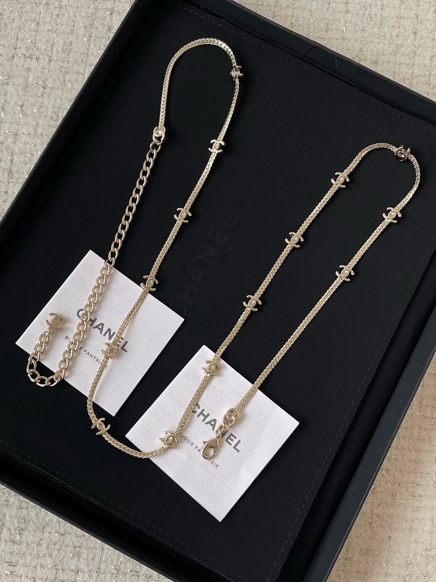 Chanel CC Logo Earrings