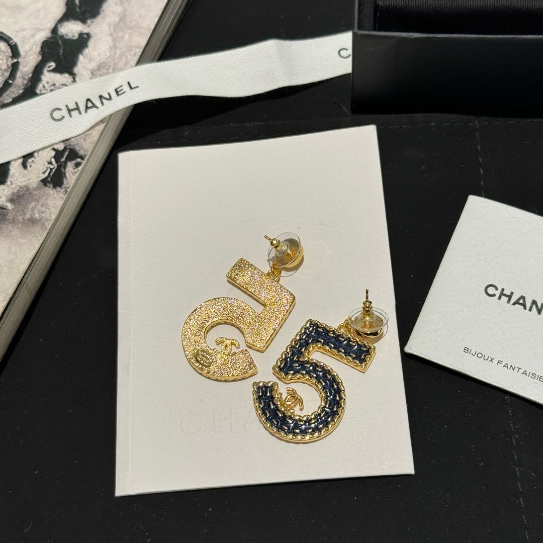 Chanel Number 5 Earrings