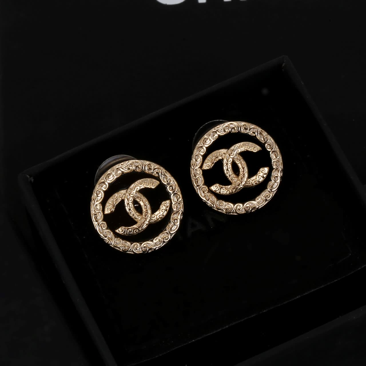 Chanel CC Logo Earrings