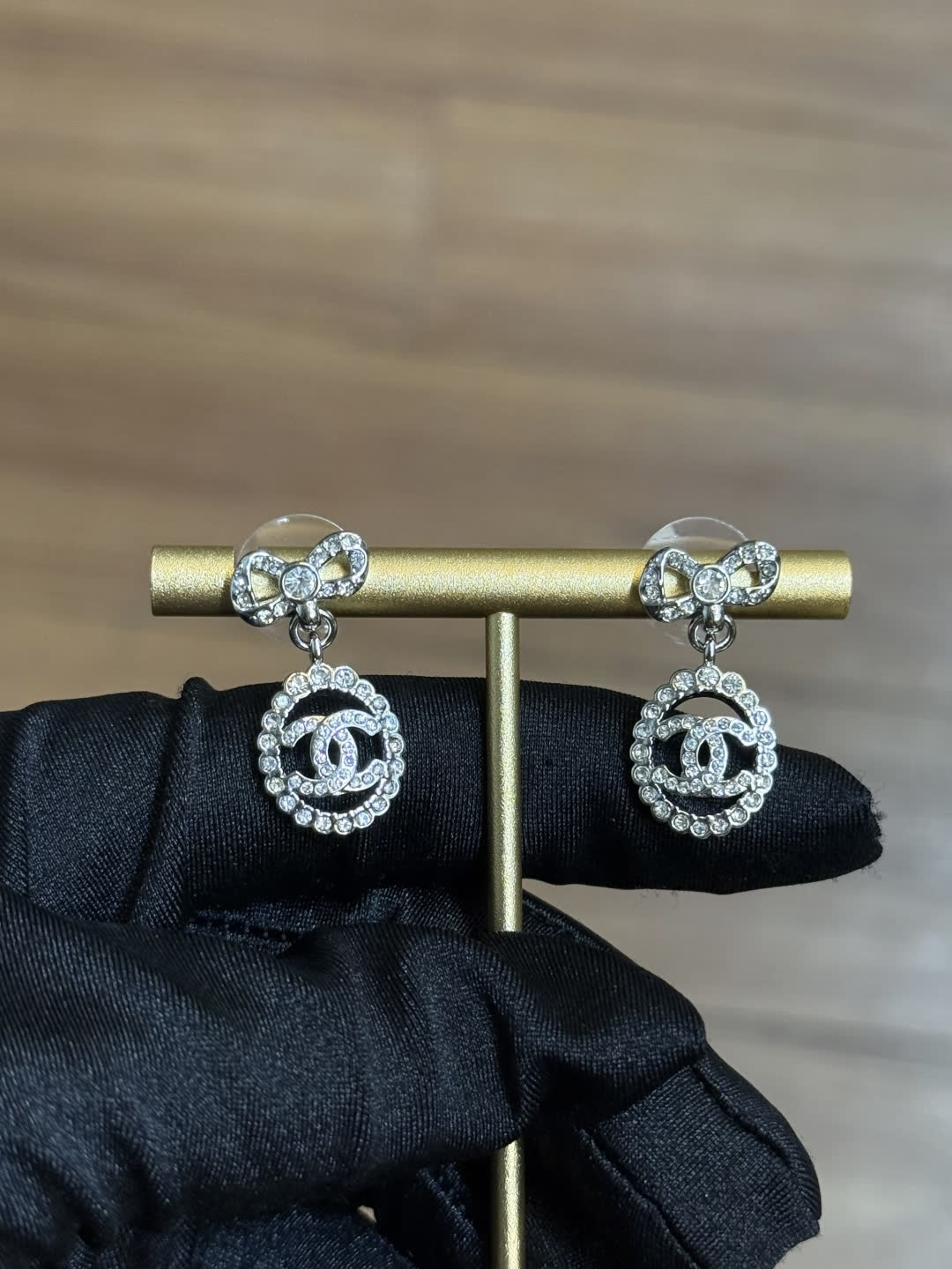 Chanel CC Logo Earrings