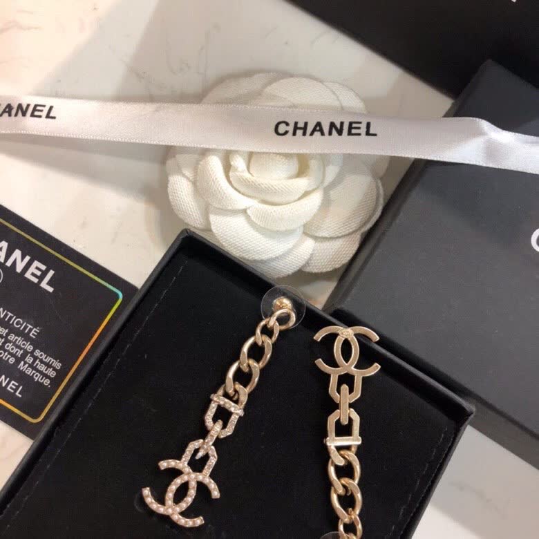 Chanel CC Logo Earrings