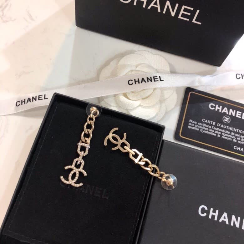 Chanel CC Logo Earrings