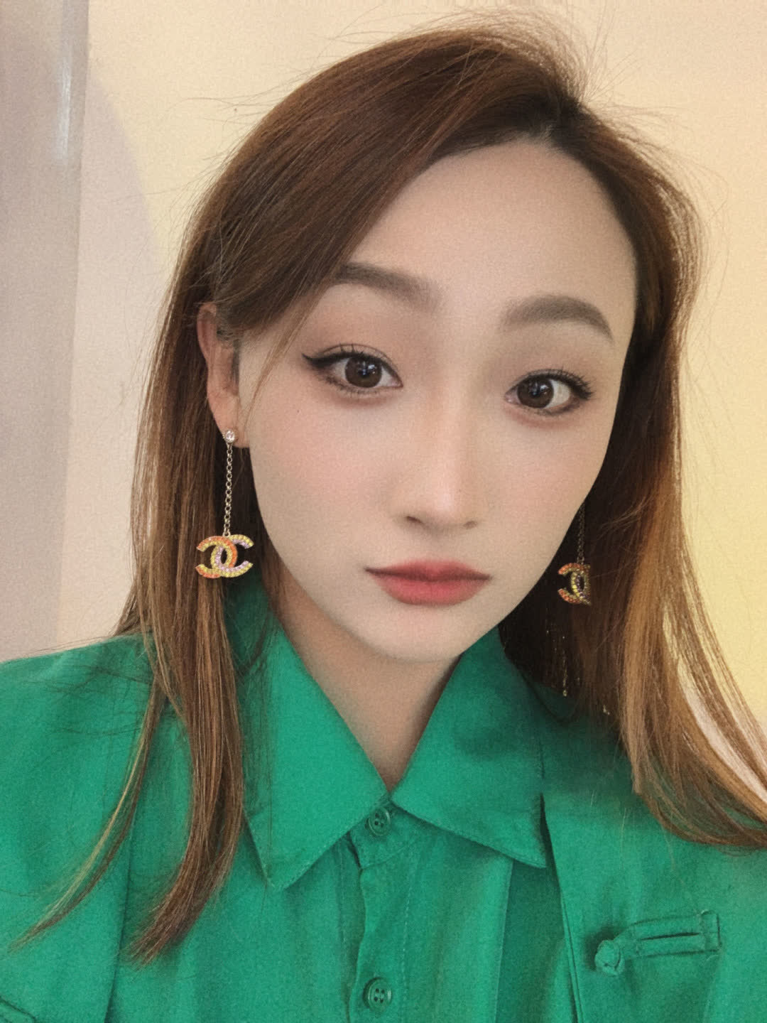 Chanel CC Logo Earrings