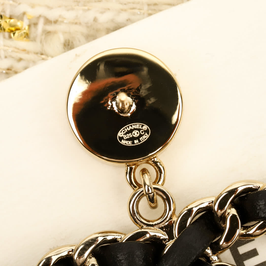 Chanel CC Logo Earrings