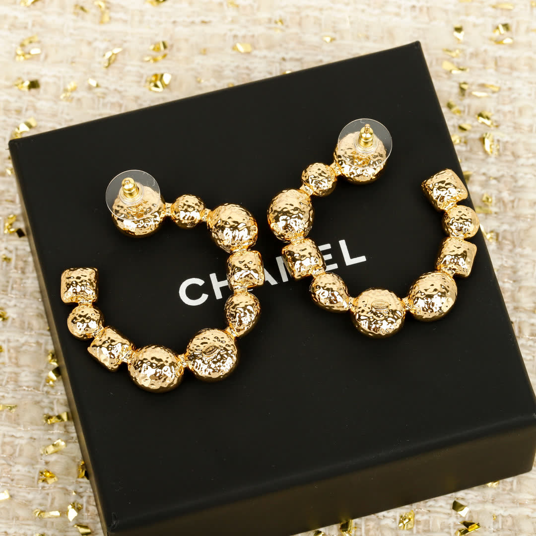 Chanel Multicolored Gemstone Earrings