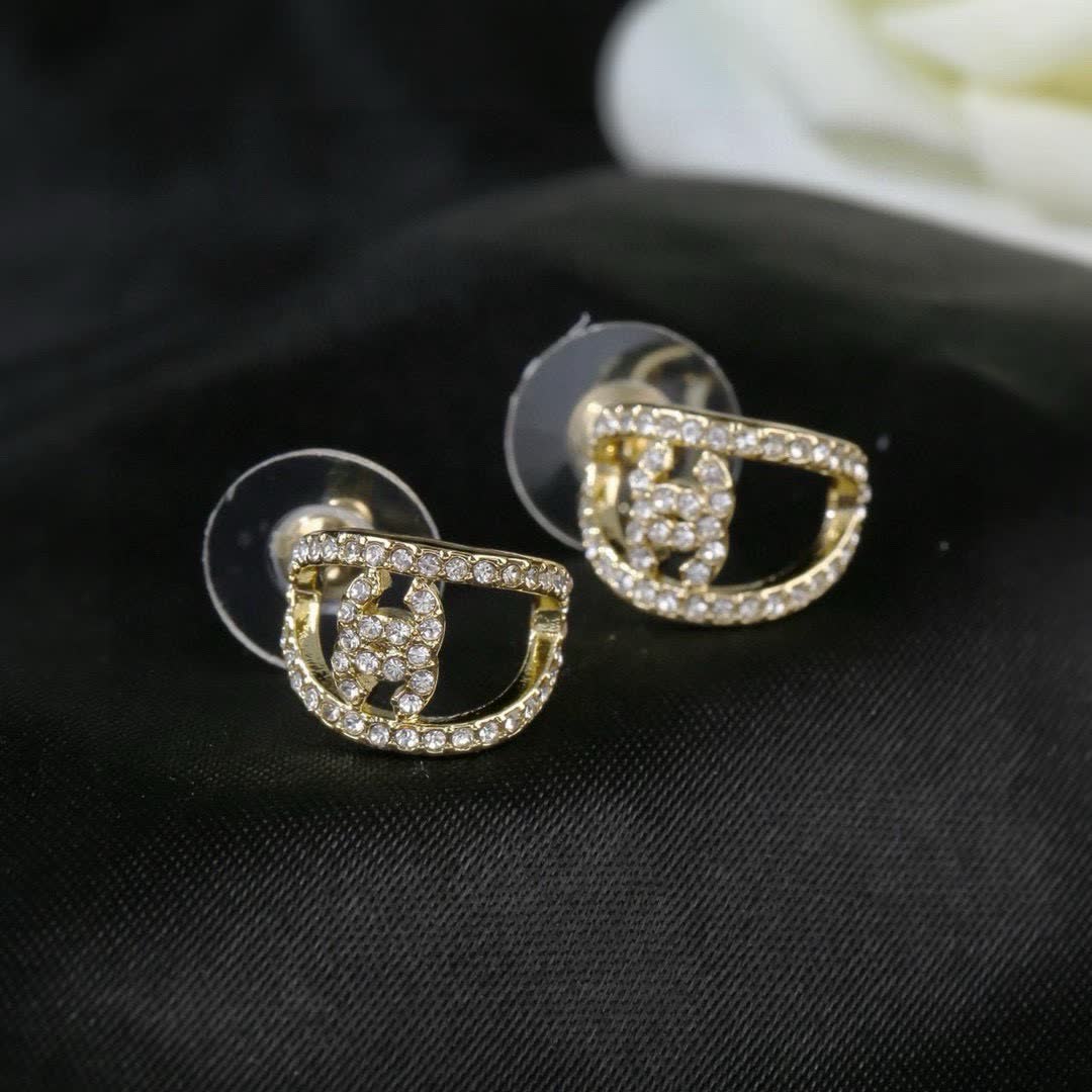 Chanel CC Logo Earrings