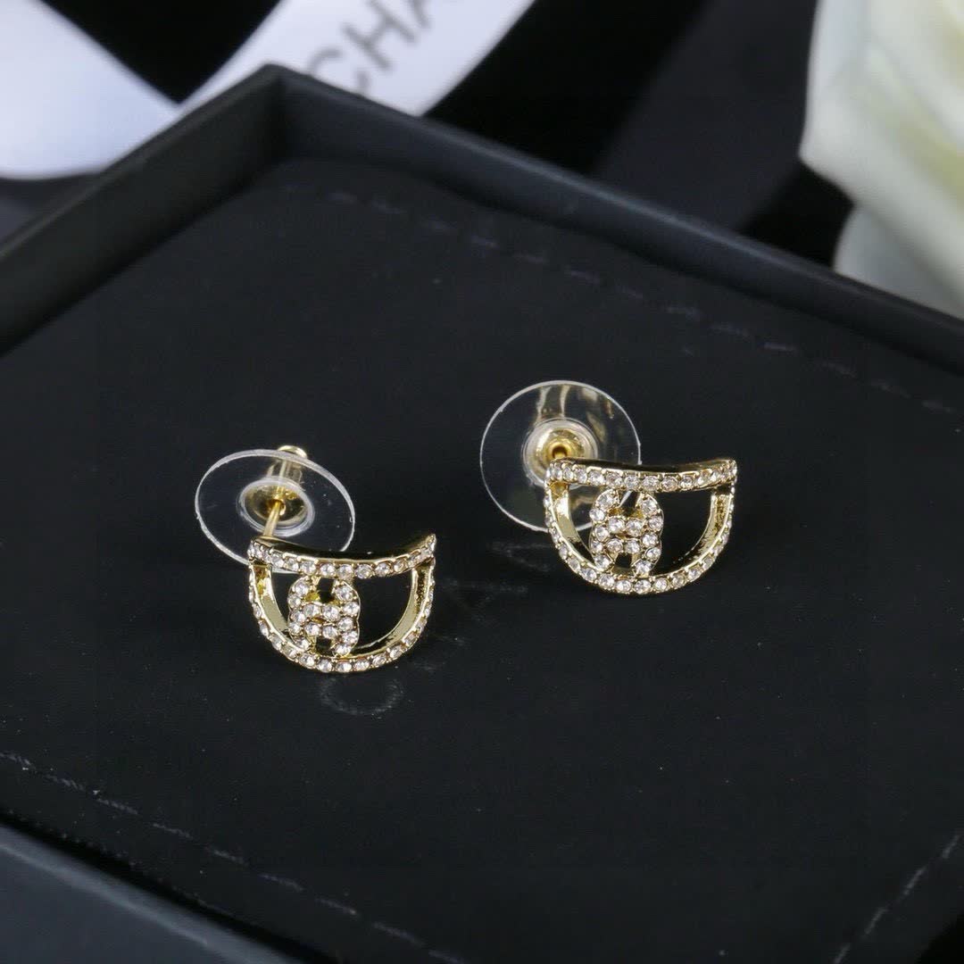 Chanel CC Logo Earrings
