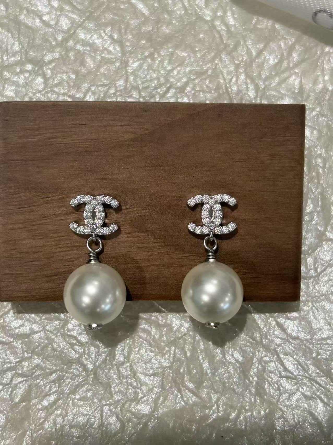 Chanel Pearl Earrings