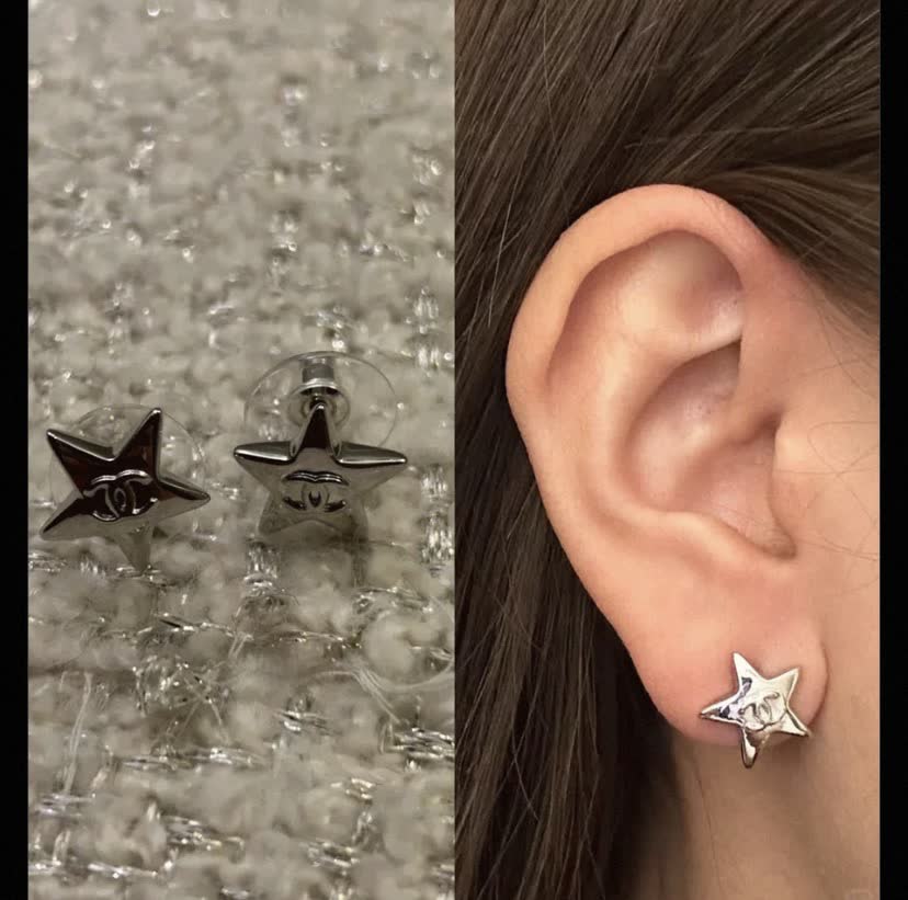 Chanel Star Earrings