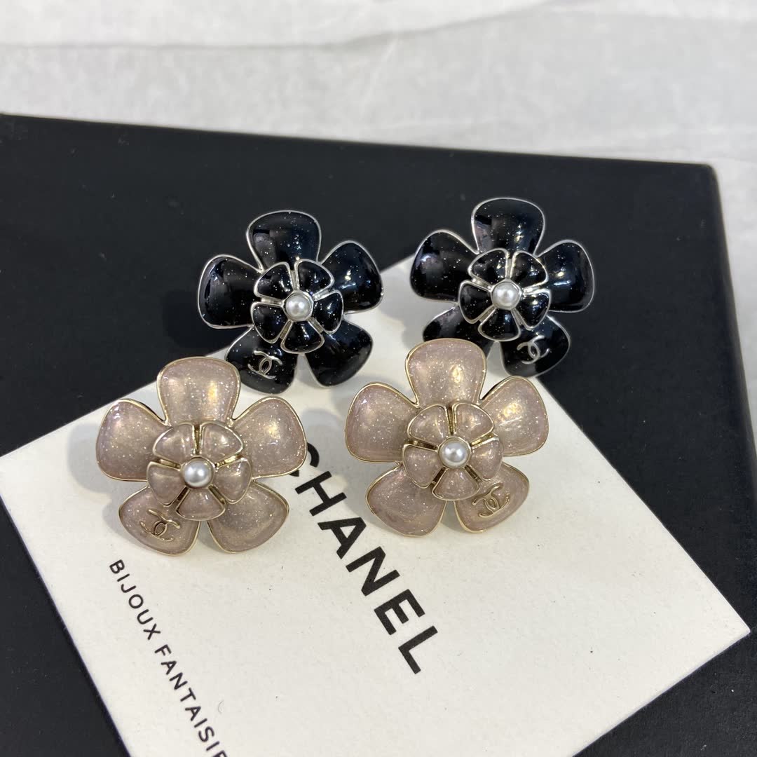 Chanel Camellia Earrings Chanel Camellia Earrings
