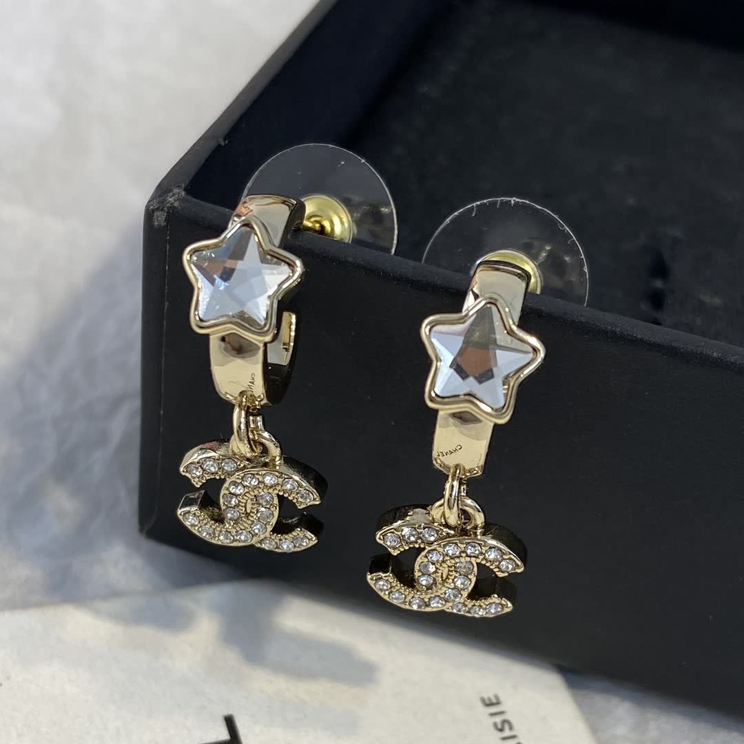 Chanel Star Earrings