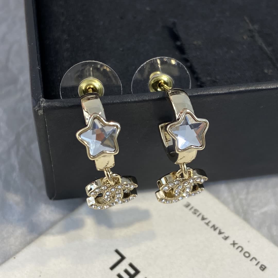 Chanel Star Earrings