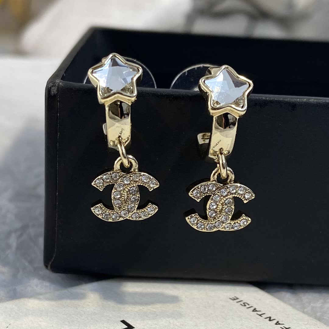 Chanel Star Earrings