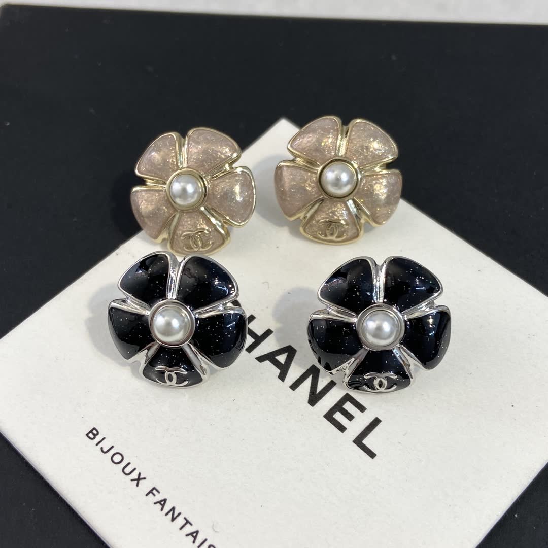 Chanel Camellia Earrings Chanel Camellia Earrings
