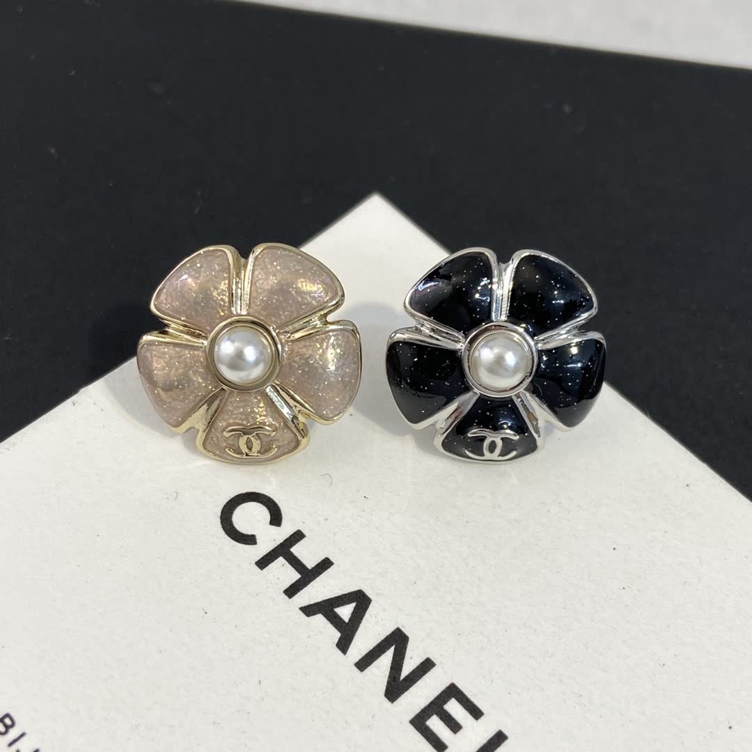 Chanel Camellia Earrings