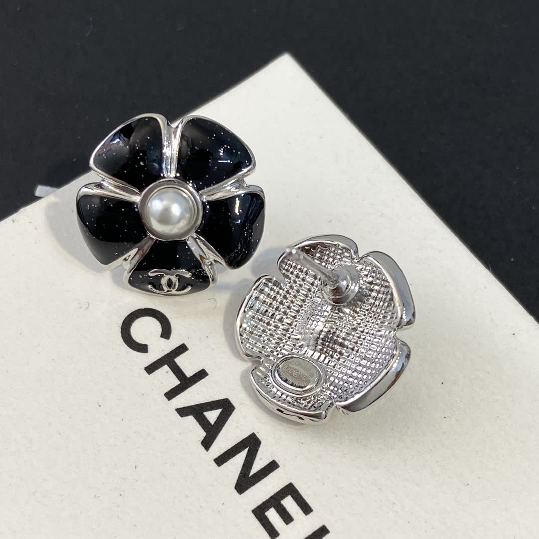 Chanel Camellia Earrings