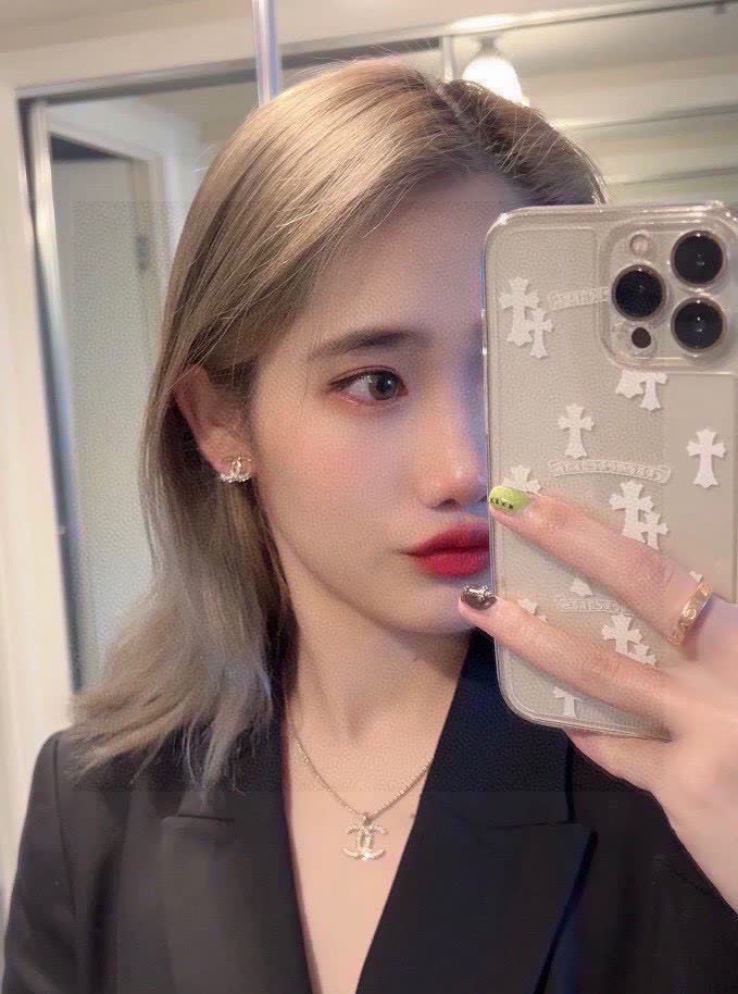 Chanel CC Logo Stud Earrings