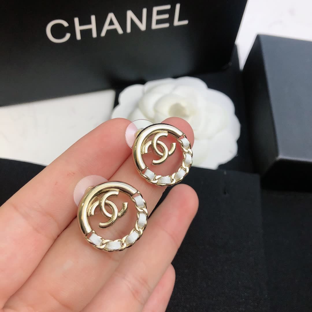 Chanel CC Logo Earrings
