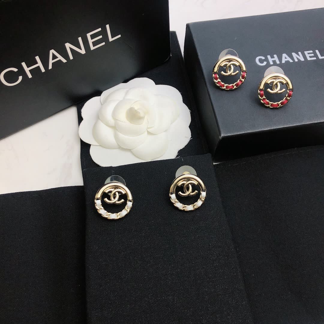 Chanel CC Logo Earrings
