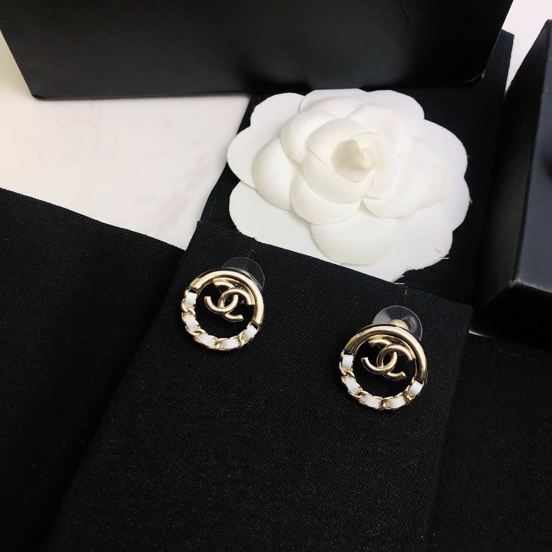 Chanel CC Logo Earrings