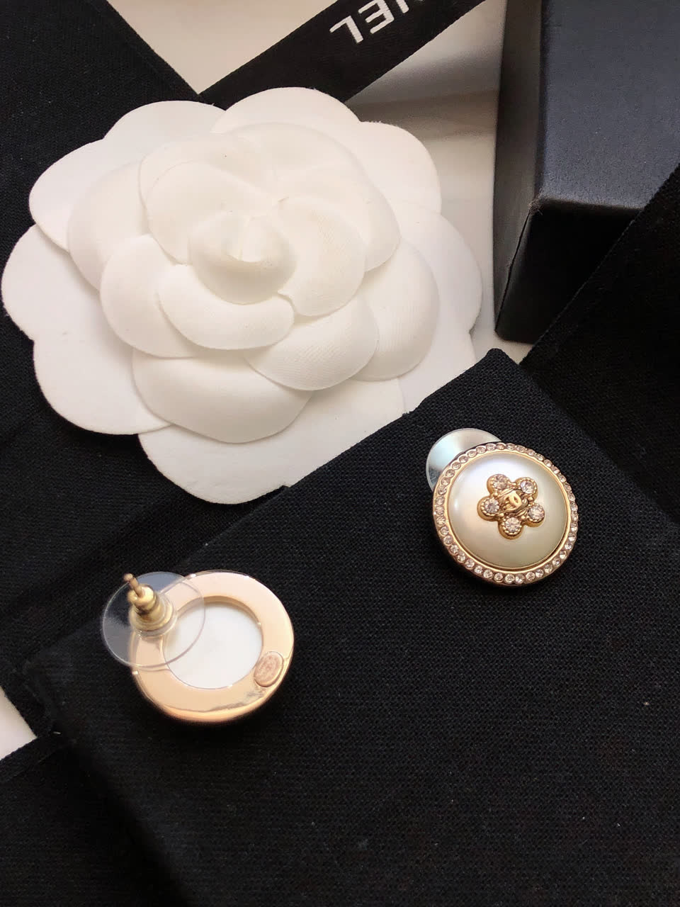 Chanel Pearl Stud Earrings