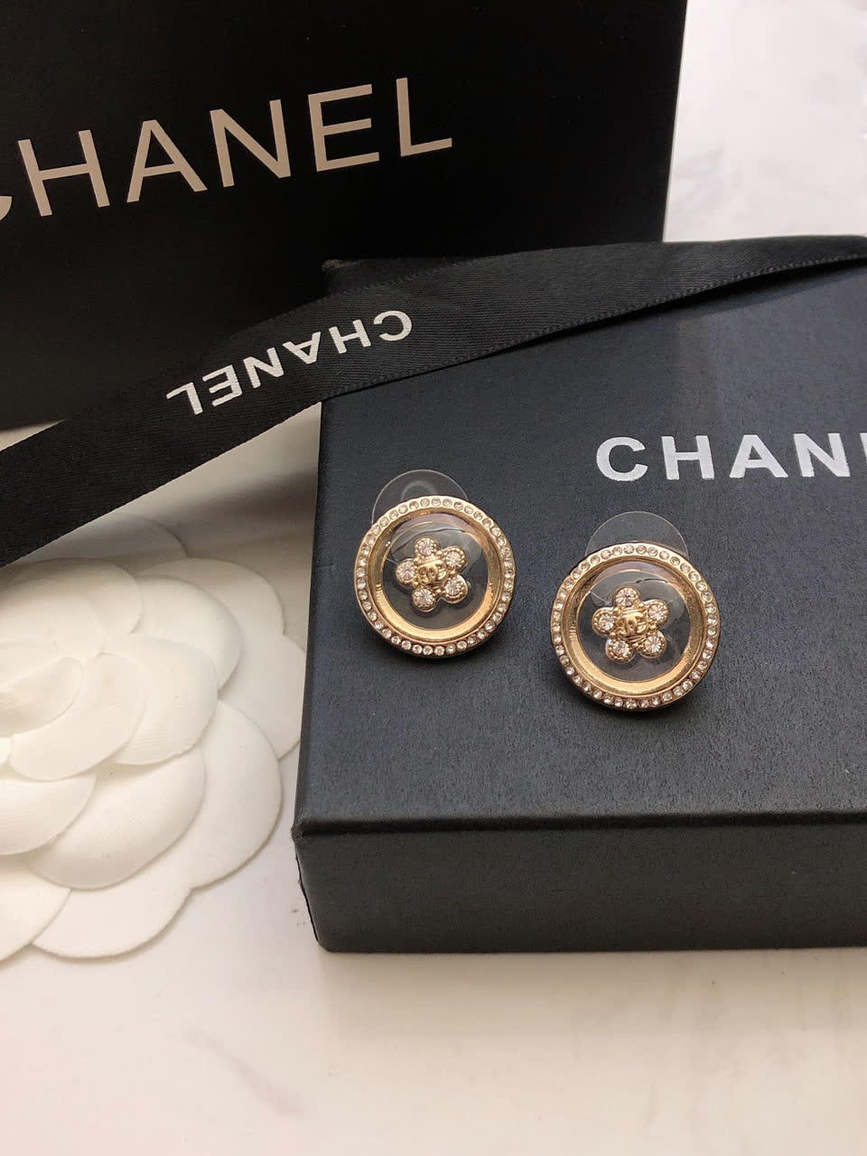 Chanel Pearl Stud Earrings