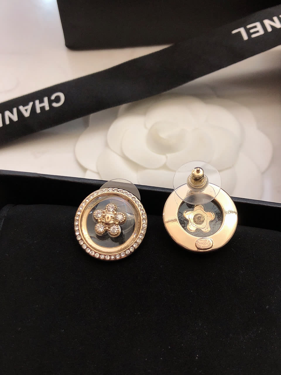 Chanel Pearl Stud Earrings