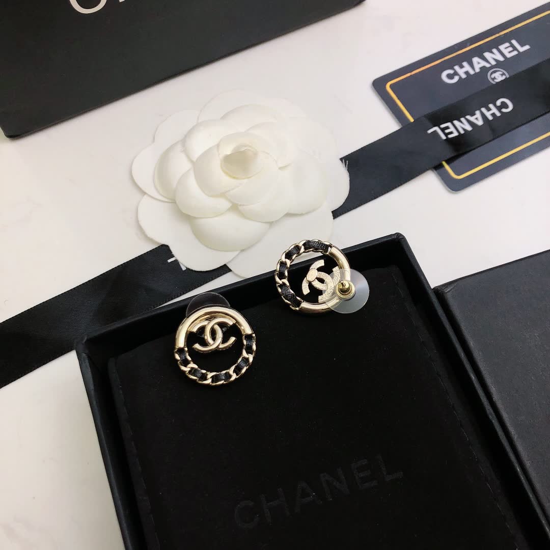 Chanel CC Logo Earrings