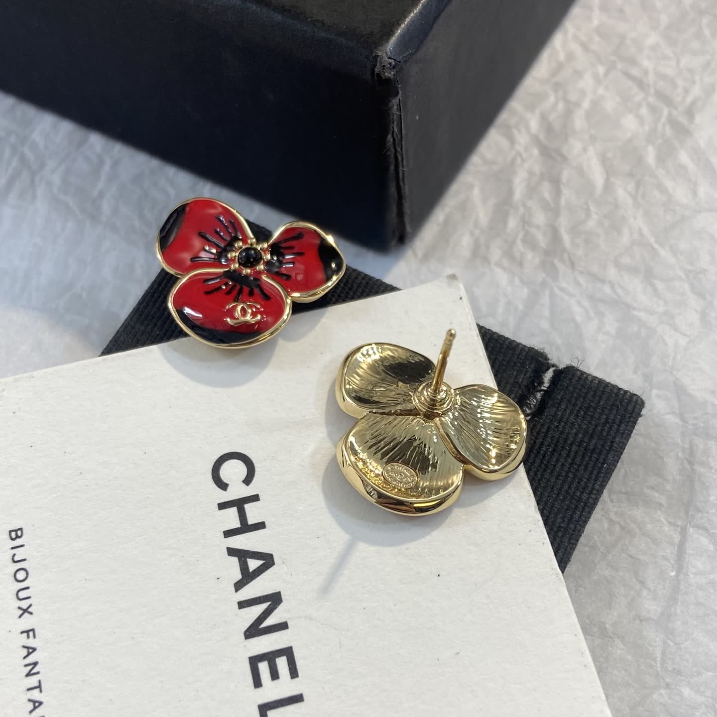 Chanel Camellia Earrings