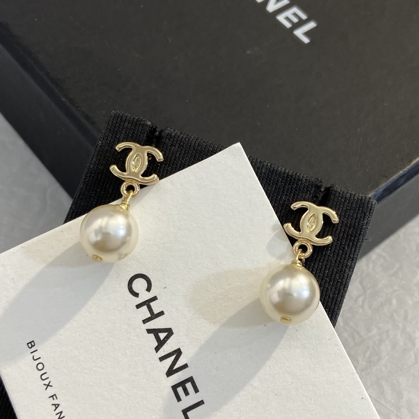 Chanel Pearl Earrings