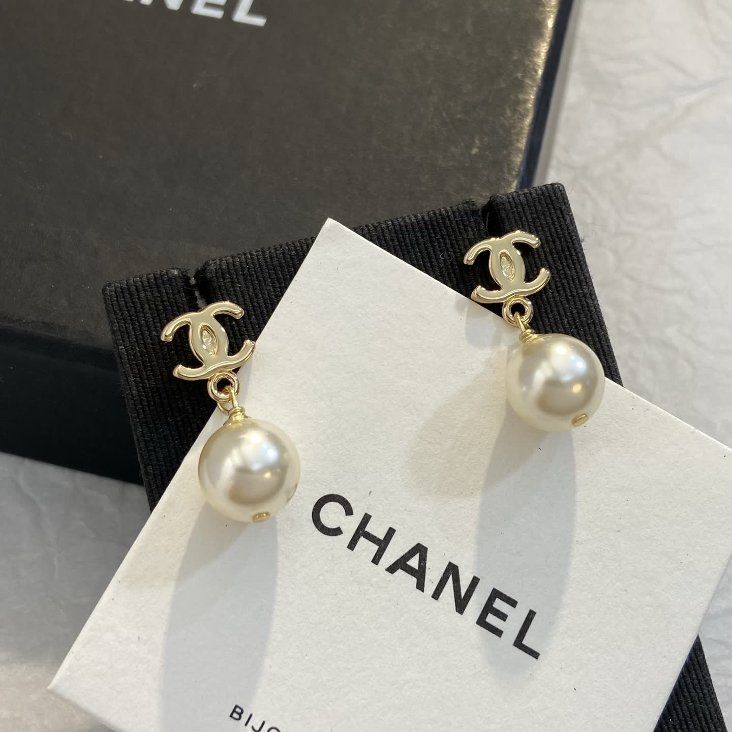 Chanel Pearl Earrings