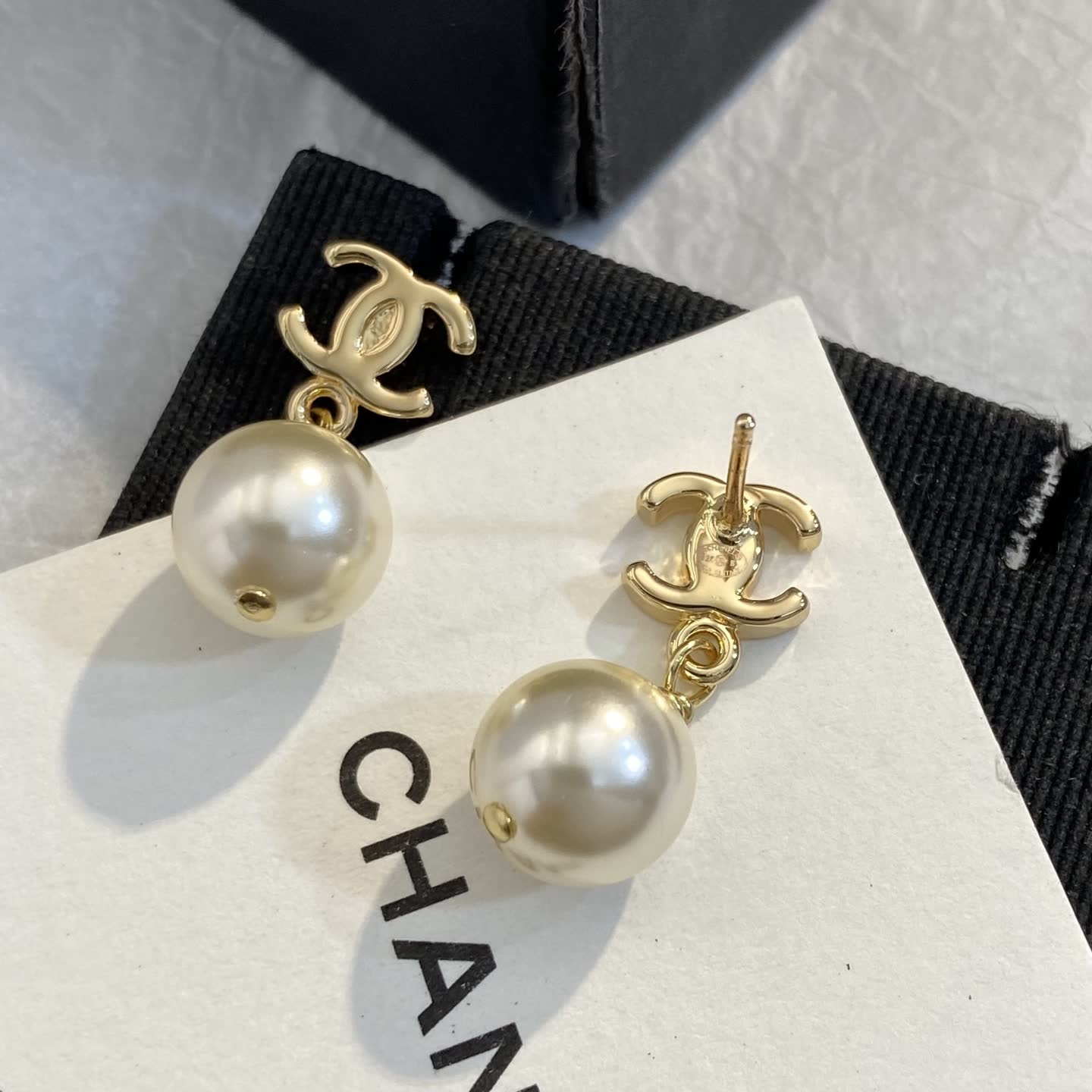 Chanel Pearl Earrings