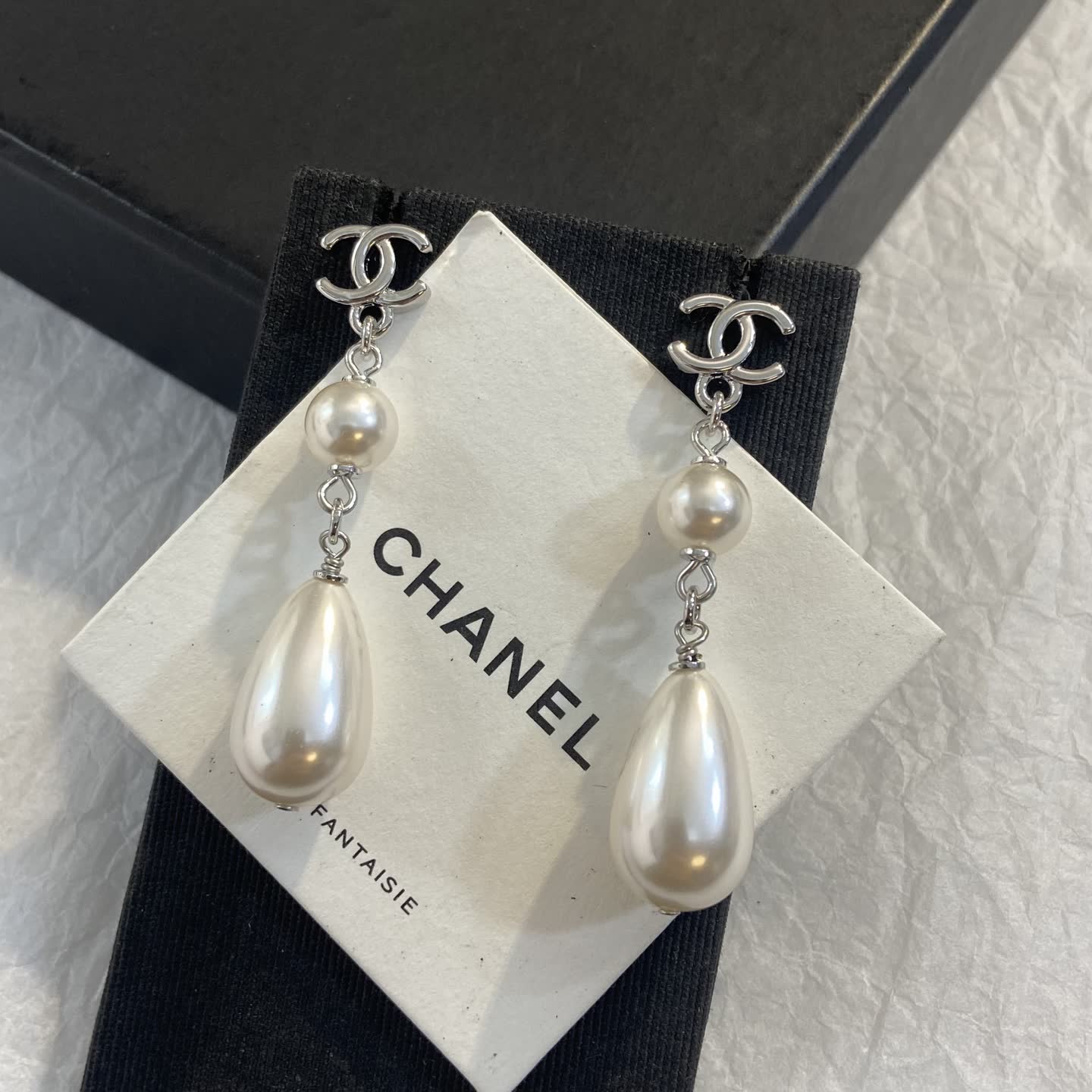 Chanel Pearl Earrings