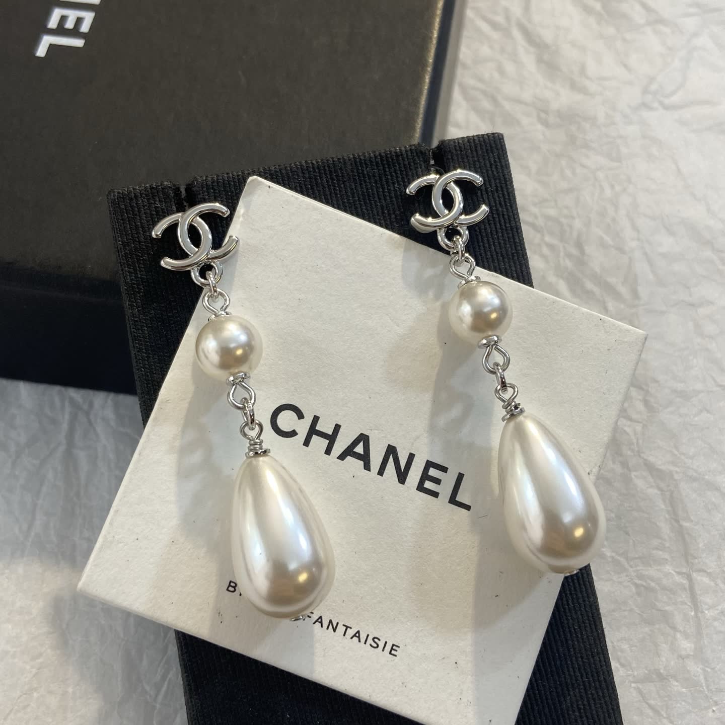 Chanel Pearl Earrings