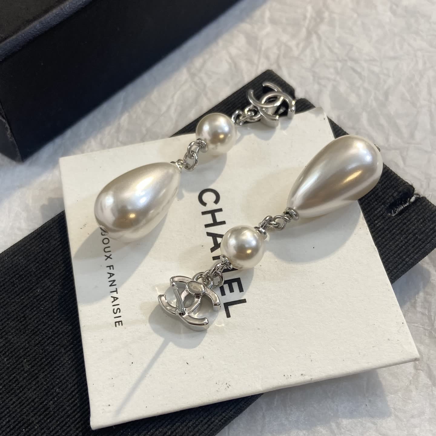 Chanel Pearl Earrings