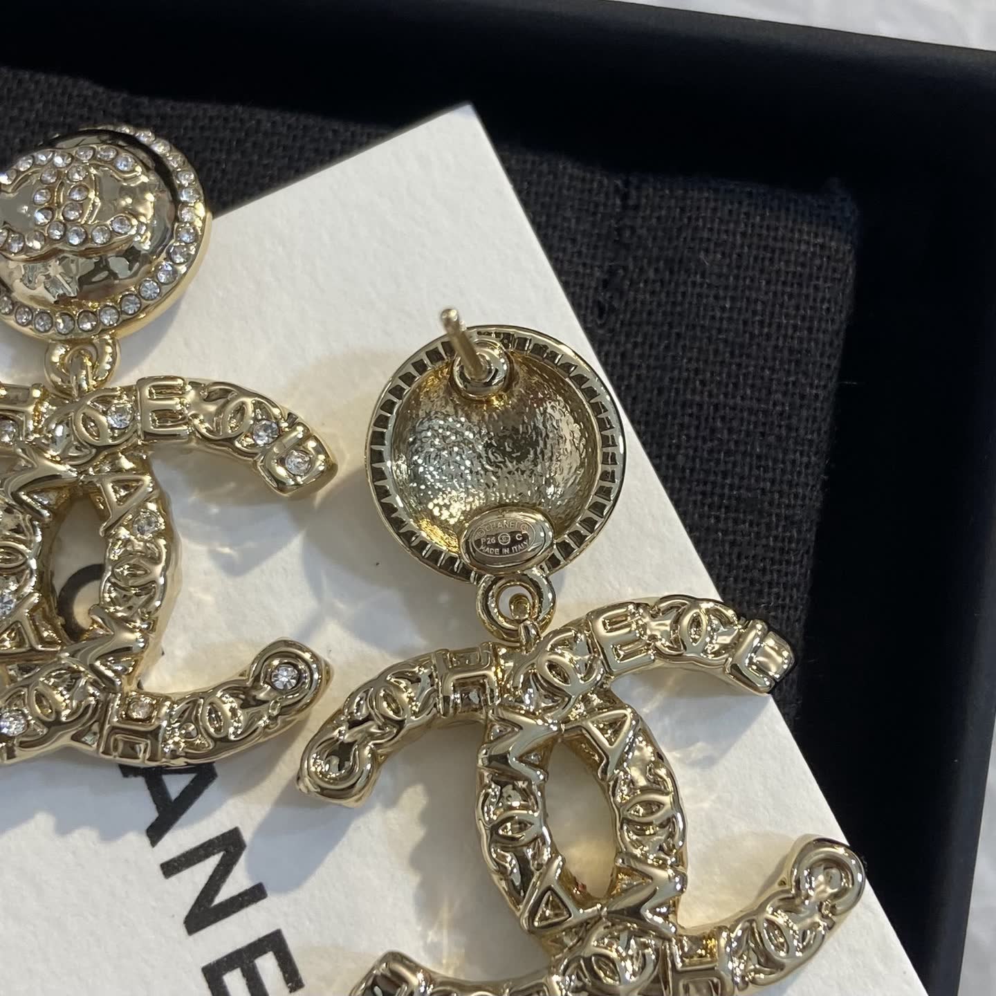 Chanel CC Logo Earrings