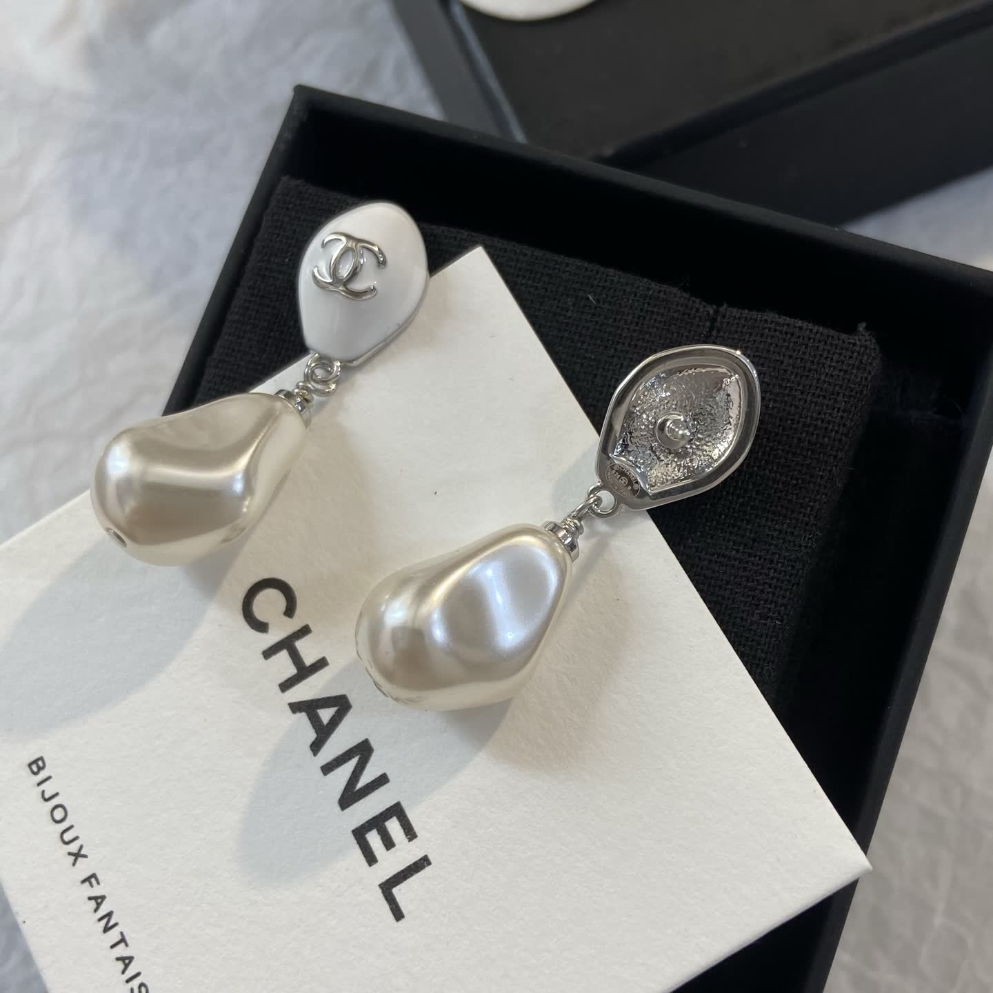 Chanel Pearl Drop Earrings