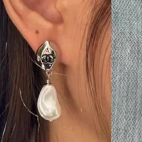Chanel Pearl Drop Earrings