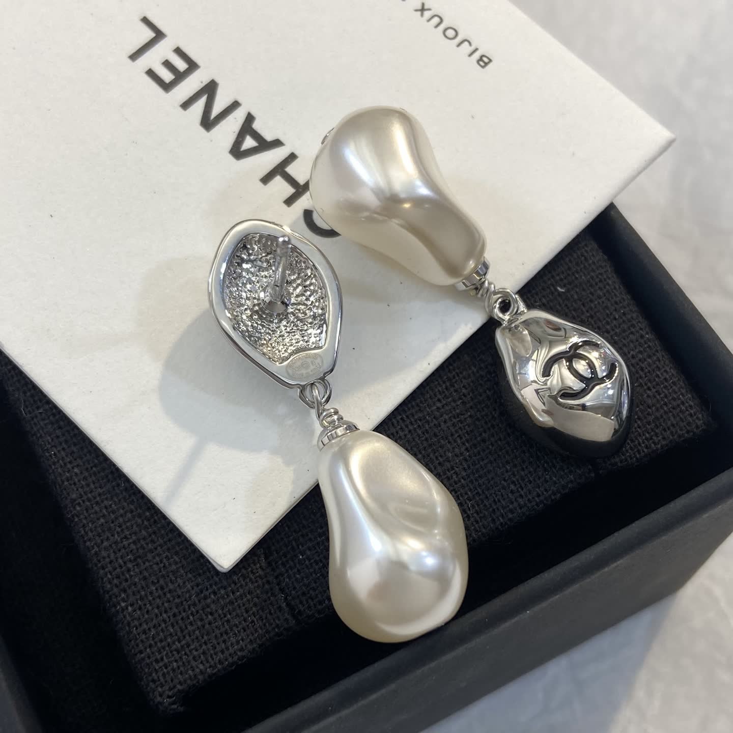 Chanel Pearl Drop Earrings