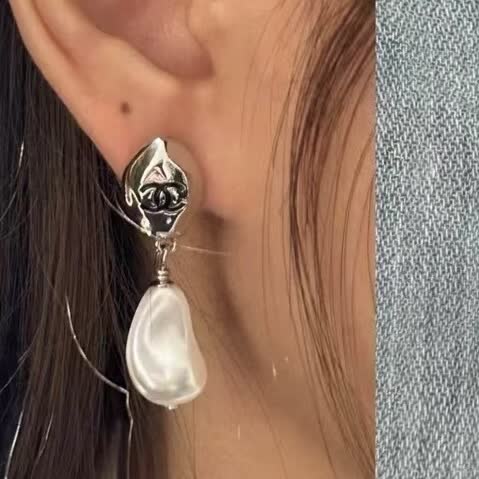 Chanel Pearl Drop Earrings