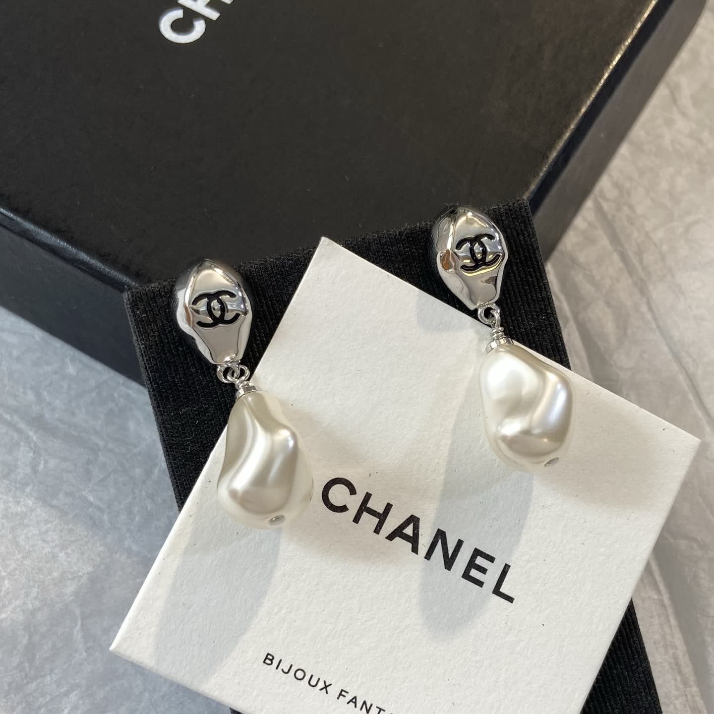 Chanel Pearl Drop Earrings