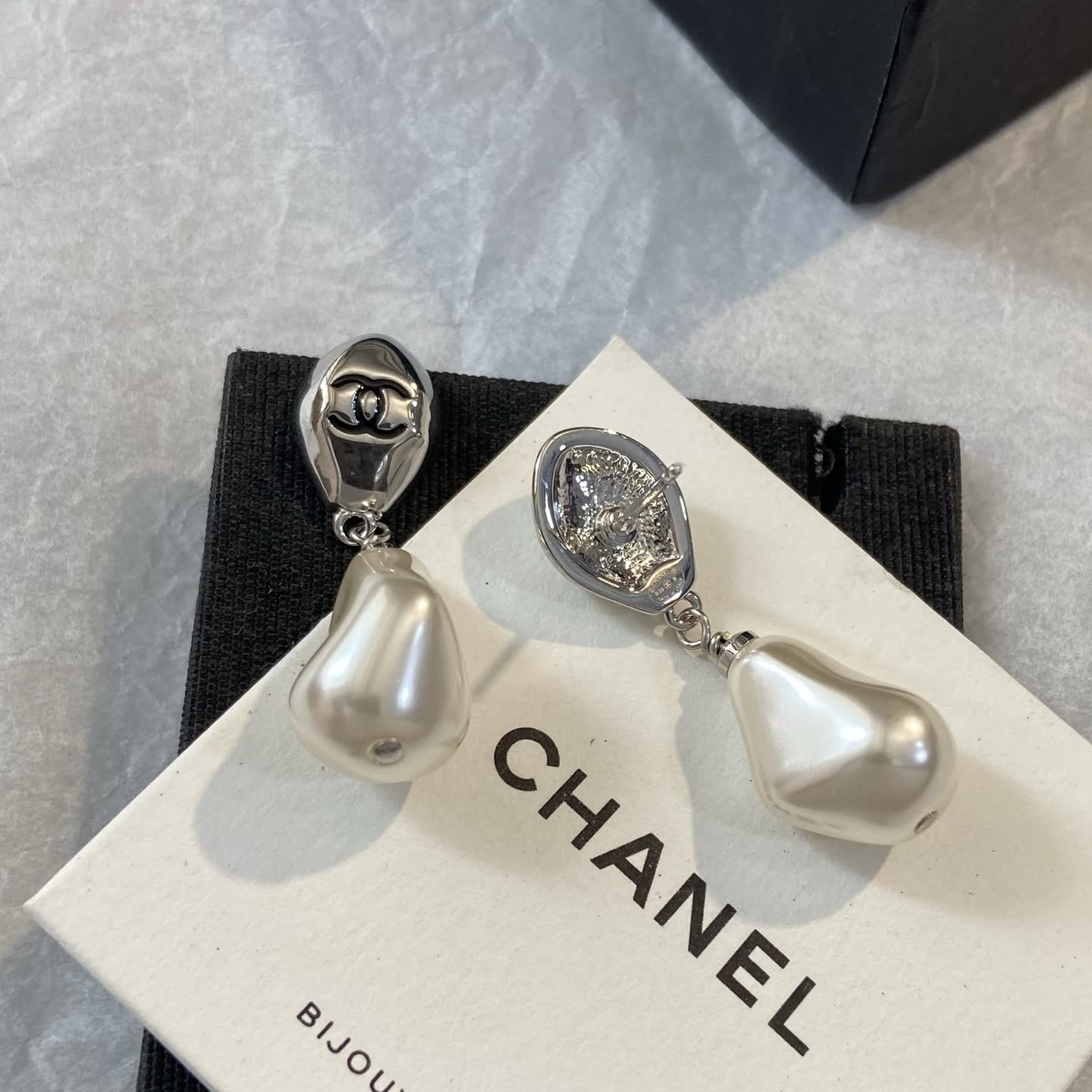 Chanel Pearl Drop Earrings