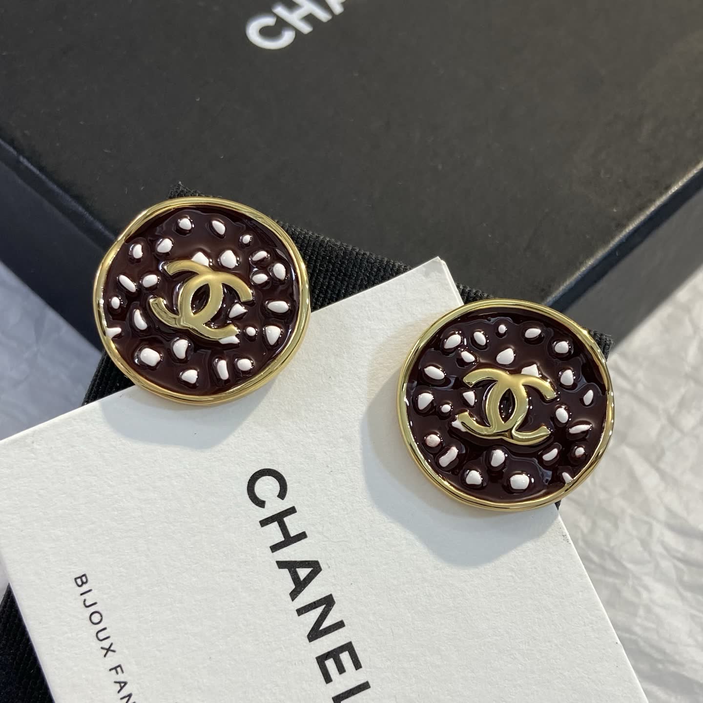 Chanel CC Logo Earrings
