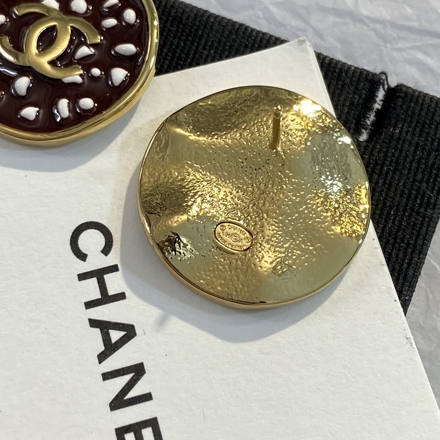 Chanel CC Logo Earrings
