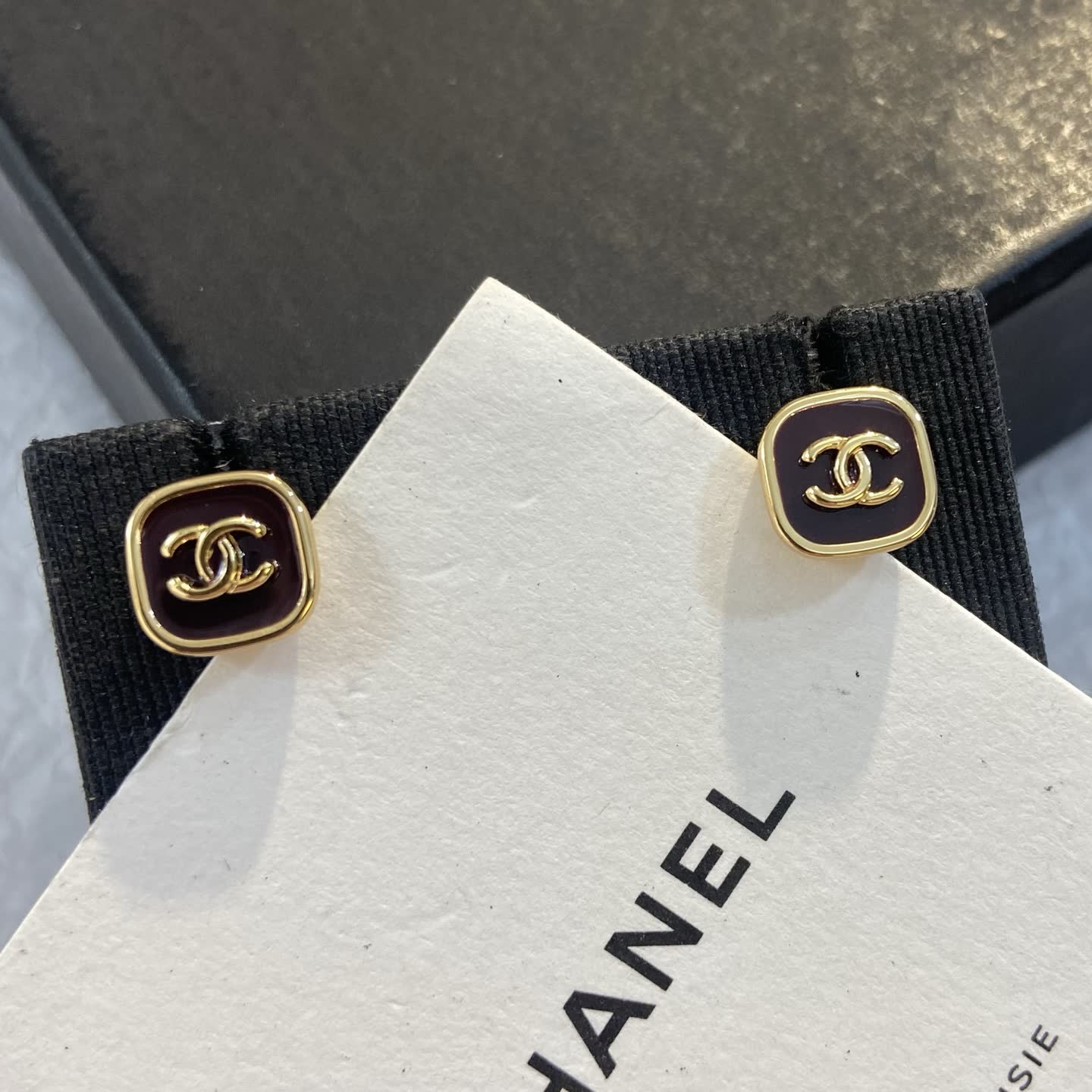 Chanel CC Logo Earrings