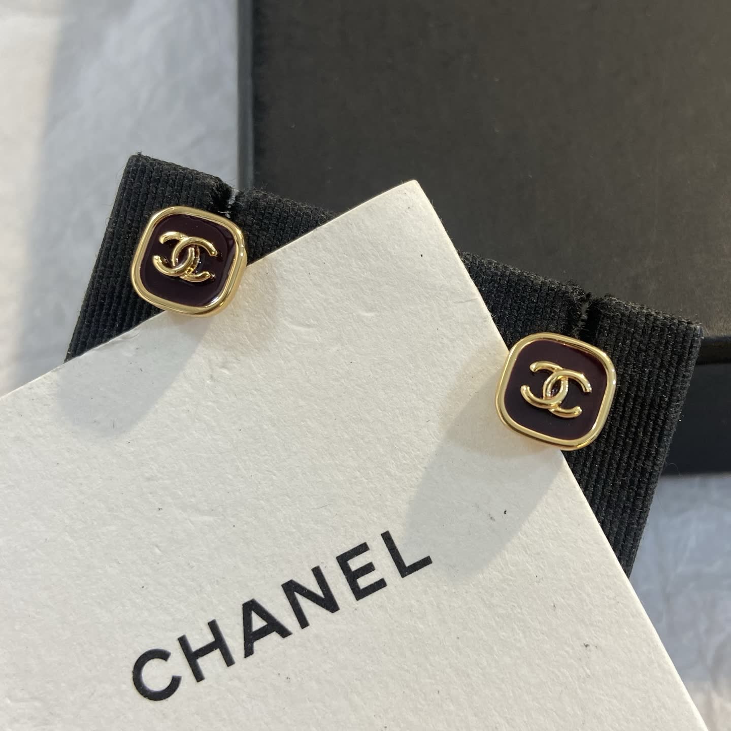 Chanel CC Logo Earrings